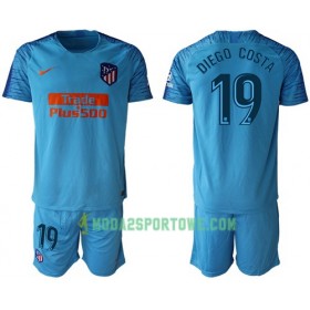 Koszulka Atlético Madryt Diego Costa 19 Dziecięcy Wyjazdowe Stroje Piłkarskie 2018/19 Krótki Rękaw